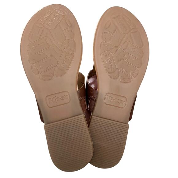 Korks Brown Flat Sandal Thong Slide Dawn Flip Flop New Kork Ease size 7 - Picture 4 of 7